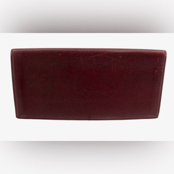 Cartier Bordeaux Leather Long WalletAuthenticatedVery Good